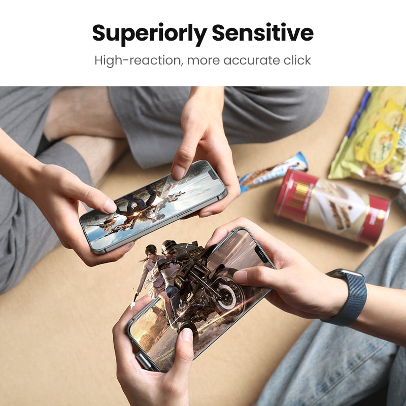 NNEDSZ 20338 2.5D Full Cover HD Screen Tempered Protective Film for iPhone 12/6.7 Twin Pack