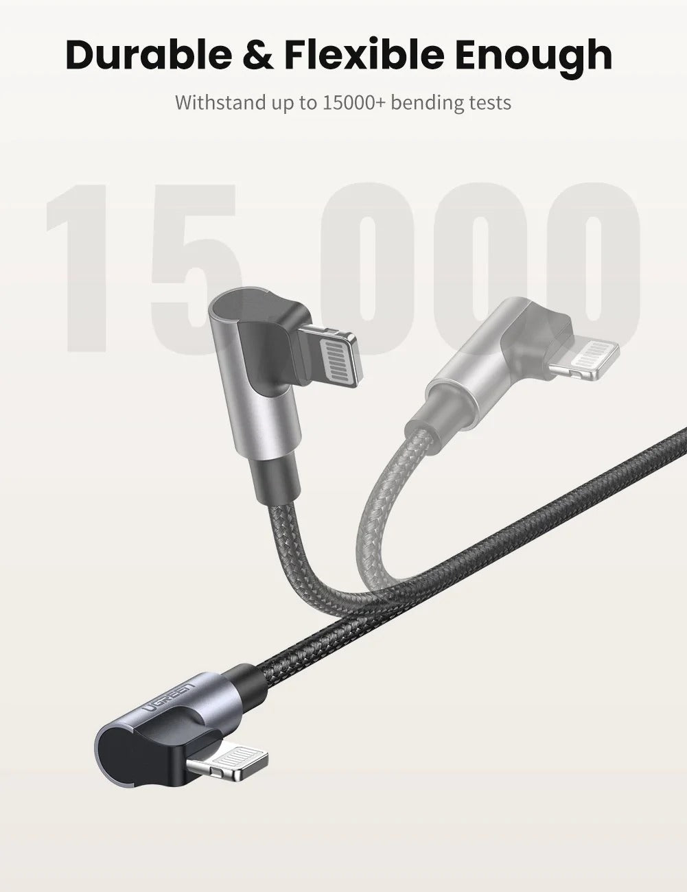 NNEDSZ 60763 90 Degree USB-C to iPhone 8-pin Cable 1M
