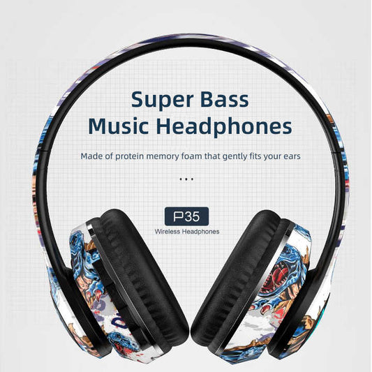NNEDSZ Wireless Bluetooth Headphones - Stylish Over-Ear Design with Long Battery Life, Hi-Fi Sound, and Universal Compatibility (colour C)